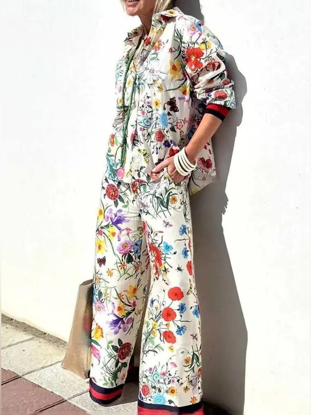 Vince Camuto
Women's Floral-Print Drawstring Wide-Leg Pants size medium
